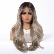 7.5” X 5.5”Mono Top | Luxurious Ombre Blonde Long Straight Wig | Natural Sunkissed Glow | Synthetic Lace Front Wig